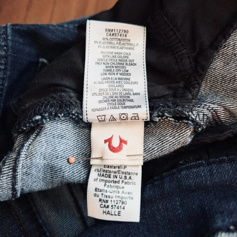 True Religion ‘Halle’ Super Skinny Fit Jeans in Picasso Blue - Picture 11 of 12